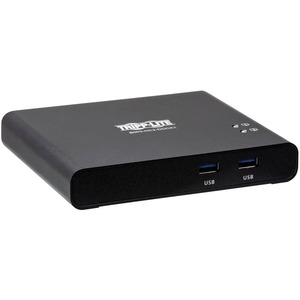 Tripp Lite by Eaton 2-Port USB-C KVM Dock - 4K HDMI USB 3.2 Gen 1 USB-A Hub Remote Selector 85W PD Charging Black