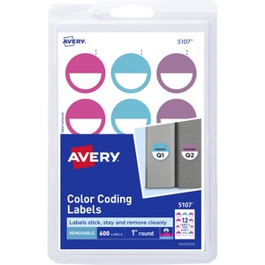 Avery® Removable Color-Coding Labels - 1