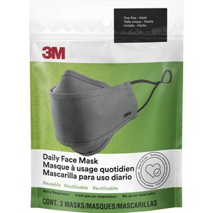 3M+Daily+Face+Masks+-+Recommended+for%3A+Face%2C+Indoor%2C+Outdoor%2C+Office%2C+Transportation+-+Cotton%2C+Fabric+-+Gray+-+Lightweight%2C+Breathable%2C+Adjustable%2C+Elastic+Loop%2C+Nose+Clip%2C+Comfortable%2C+Washable+-+3+%2F+Pack