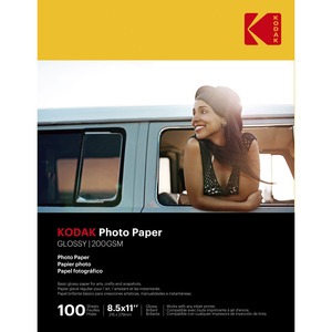 Kodak+Glossy+Photo+Paper+-+Letter+-+8+1%2F2%26quot%3B+x+11%26quot%3B+-+Glossy+-+100+%2F+Pack+-+Smear+Proof%2C+Smudge+Proof+-+White