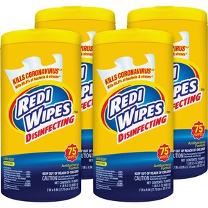 U.S.+Nonwovens+Disinfecting+Redi+Wipes+-+Lemon+Scent+-+8%26quot%3B+Length+x+7%26quot%3B+Width+-+6+%2F+Carton+-+Antibacterial%2C+Chlorine-free%2C+Bleach-free%2C+Ammonia-free+-+White