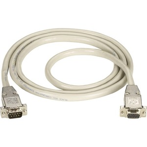 Black Box Serial Extension Cable - DB-9 Male Serial - DB-9 Female Serial - 50ft - Beige