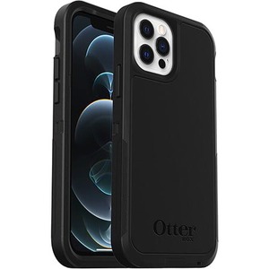 OtterBox iPhone 12, iPhone 12 Pro Defender Series XT Case with MagSafe - For Apple iPhone 12, iPhone 12 Pro Smartphone - Black - Dust Resistant, Lint Resistant, Dirt Resistant, Drop Resistant, Bump Resistant, Scrape Resistant, Scratch Resistant - Polycarbonate, Synthetic Rubber, Plastic - Rugged