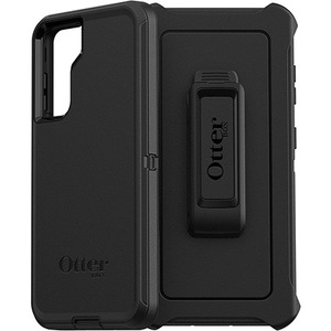 OtterBox Defender Rugged Carrying Case (Holster) Samsung Galaxy S21 5G Smartphone - Black - Dirt Resistant, Bump Resistant, Scrape Resistant, Dirt Resistant Port, Dust Resistant Port, Lint Resistant Port, Drop Resistant, Anti-slip - Plastic Body - Belt Clip - 3.57" (90.68 mm) Height x 1.33" (33.78 mm) Width x 6.58" (167.13 mm) Depth - Retail