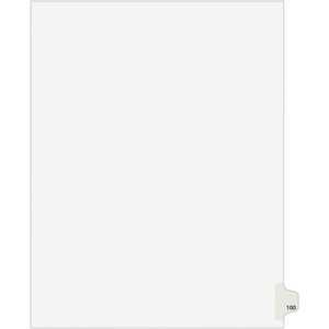 Avery® Side Tab Individual Legal Dividers - 500 x Divider(s) - 500 Side Tab(s) - 100 - 1 Tab(s)/Set - 8.5
