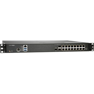 SonicWall NSA 2700 Network Security/Firewall Appliance - 16 Port - 10/100/1000Base-T, 10GBase-X - 10 Gigabit Ethernet - DES, 3DES, MD5, SHA-1, AES (128-bit), AES (192-bit), AES (256-bit) - 16 x RJ-45 - 3 Total Expansion Slots - 3 Year Secure Upgrade Plus Advanced Edition - 1U - Rack-mountable - TAA Compliant