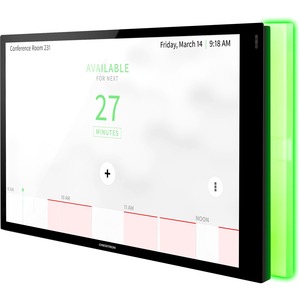 Crestron 10.1 in. Room Scheduling Touch Screen-Black Smooth-with Light Bar - 10.2inWidth 