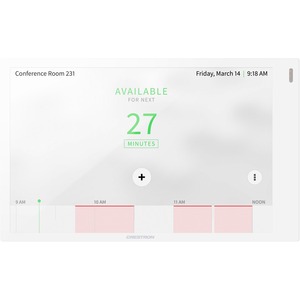 Crestron 7 in. Room Scheduling Touch Screen-White Smooth - 6.8inWidth x 2inDepth x 4.2i