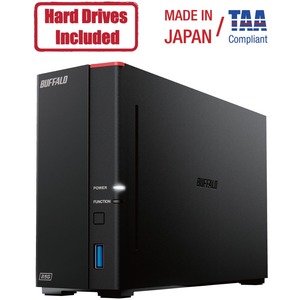 Buffalo LinkStation 710D 4TB Hard Drives Included (1 x 4TB, 1 Bay) - Hexa-core (6 Core) 1.30 GHz - 1 x HDD Supported - 1 x HDD Installed - 4 TB Installed HDD Capacity - 2 GB RAM - Serial ATA/600 Controller - 1 x Total Bays - 2.5 Gigabit Ethernet - 3 USB Port(s) - 1 USB 2.0 Port(s) - Network (RJ-45) - TCP/IP, CIFS/SMB, FTP, FTPS, SFTP, NFS - Desktop - TAA Compliant