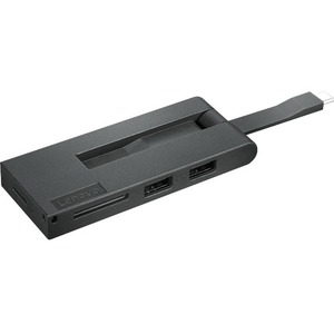 Lenovo USB-C Port Replicator - for Monitor - USB Type C - HDMI - Black - Wired