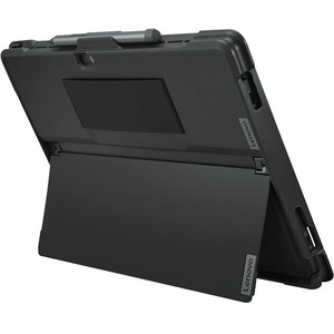 Lenovo Carrying Case Lenovo Tablet - Black - Bump Resistant, Scratch Resistant, Shock Absorbing, Drop Resistant - Thermoplastic Polyurethane (TPU), Polycarbonate Exterior Material - Hand Strap - 8.62" (219 mm) Height x 11.73" (298 mm) Width x 0.79" (20 mm) Depth