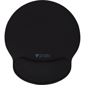 V7 Memory Foam Mouse Pad with Wrist Rest, memory foam, ergo wrist support, non-skid bottom, wrist rest