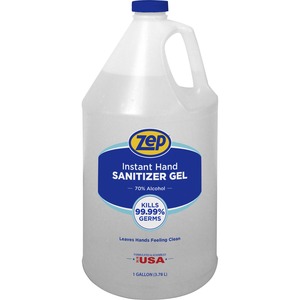 Zep+Hand+Sanitizer+Gel+-+Clean+Scent+-+1+gal+%283.8+L%29+-+Kill+Germs+-+Hand+-+Clear+-+Residue-free+-+1+Each