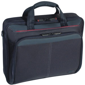 Targus Classic CN31GL Carrying Case for 15" to 16" Notebook - Black - Shoulder Strap, Trolley Strap - 14.17" (360 mm) Height x 15.35" (390 mm) Width x 3.54" (90 mm) Depth