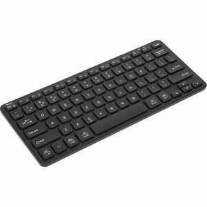 Targus Compact Multi-Device Bluetooth Antimicrobial Keyboard - Wireless Connectivity - Bluetooth - ChromeOS - Tablet, Smartphone, Notebook - PC, Mac - AAA Battery Size Supported - Black