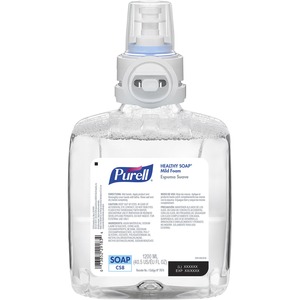 PURELL%C2%AE+CS8+Refill+HEALTHY+SOAP+Mild+Foam+-+Fresh+Fruit+ScentFor+-+40.6+fl+oz+%281200+mL%29+-+Dirt+Remover%2C+Kill+Germs+-+Hand%2C+Skin+-+Moisturizing+-+Dye-free%2C+Fragrance-free%2C+Bio-based+-+2+%2F+Carton