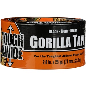 Gorilla+Tough+%26+Wide+Tape+-+25+yd+Length+x+2.88%26quot%3B+Width+-+1+Each+-+Black