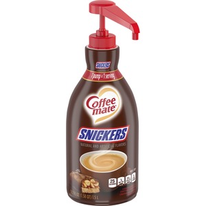Coffee-Mate Snickers Flavored Liquid Creamer Pump - Snicker Flavor - 50.72 fl oz (1.50 L) - 1EachBottle