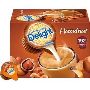 International+Delight+Hazelnut+Liquid+Creamer+Singles+-+Hazelnut+Flavor+-+0.50+fl+oz+%2815+mL%29+-+192%2FCarton