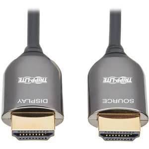 Tripp Lite by Eaton 8K HDMI Plenum-Rated Fiber Active Optical Cable (AOC) - 8K UHD @ 60 Hz HDR M/M Black 10 m (33 ft.)