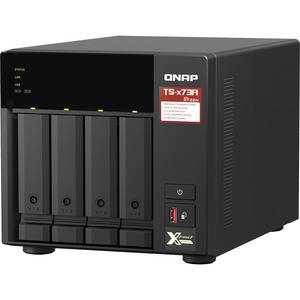 QNAP TS-473A-8G SAN/NAS Storage System - AMD Ryzen V1500B Quad-core (4 Core) 2.20 GHz - 4 