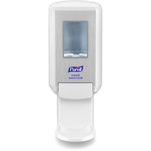 PURELL%C2%AE+CS4+Hand+Sanitizer+Dispenser+-+Manual+-+1.27+quart+Capacity+-+Wall+Mountable%2C+Durable%2C+Refillable%2C+Site+Window%2C+Locking+Mechanism+-+White+-+1+Carton