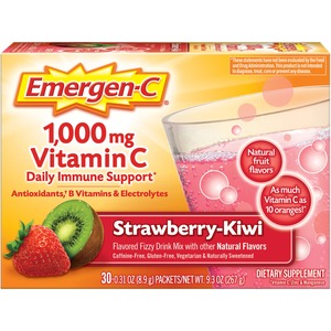 Emergen-C+Strawberry-Kiwi+Vitamin+C+Drink+Mix+-+For+Immune+Support+-+Strawberry+Kiwi+-+1+Each+-+30+Per+Box