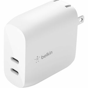 Belkin BoostCharge Dual USB-C Power Delivery Wall Charger 40W - Power Adapter - White