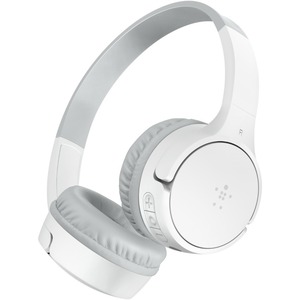 Belkin Wireless On-Ear Headphones for Kids AUD002btWH - Mini-phone (3.5mm) - Wired/Wireles