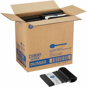 SmartStock+Spoon+-+Soup+Spoon+-+40+x+Soup+Spoon+-+Disposable+-+Black+-+24+%2F+Box