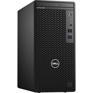 Dell OptiPlex 3000 3080 Desktop Computer - Intel Core i5 10th Gen i5-10505 Hexa-core (6 Core) 3.20 GHz - 8 GB RAM DDR4 SDRAM - 256 GB NVMe M.2 PCI Express M.2 SSD - Mini-tower - Black