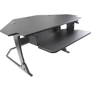 SKILCRAFT%C2%AE+Corner+Unit+Standing+Desk+-+35+lb+Load+Capacity+-+20%26quot%3B+Height+-+Wood%2C+Steel+-+Black+-+TAA+Compliant