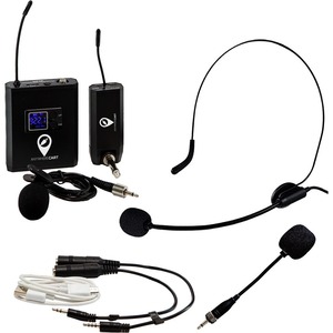 Anywhere Cart Professional Rechargeable UHF Wireless Microphone Kit - 902.10 MHz to 927.60
