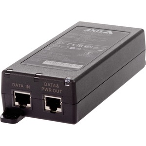 AXIS 30 W Midspan AC/DC - 56 V DC Output - Gigabit Ethernet Input Port(s) - PoE Output Por