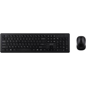 Acer Keyboard & Mouse - Rubber Dome Wireless Keyboard - 105 Key - English (US) - Black - W