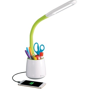 OttLite+Desk+Lamp+-+LED+-+White%2C+Green+-+Desk+Mountable
