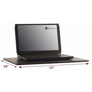 Dacasso+Leatherette+Lap+Desk+Pad+-+Black+-+Leatherette%2C+Felt+-+1+Each