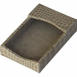 Protacini+Breeze+Beige+Italian+Patent+Leather+4%26quot%3B+x+6%26quot%3B+Memo+Holder+-+4%26quot%3B+Height+x+6%26quot%3B+Width+-+Italian+Leather%2C+Suede+-+Breeze+Beige+-+1+Each