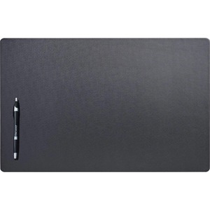 Dacasso+Leatherette+Conference+Pad+-+Rectangular+-+22%26quot%3B+Width+-+Leatherette%2C+Velveteen+-+Black