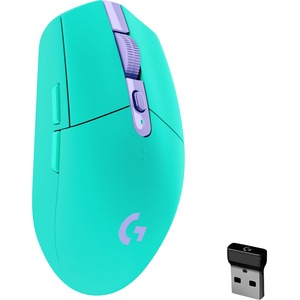 Logitech G305 LIGHTSPEED Wireless Gaming Mouse - Optical - Wireless - 2.40 GHz - Mint - USB Type A - 12000 dpi - 6 Programmable Button(s)