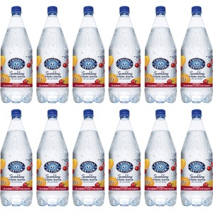 Crystal Geyser Natural Cranberry Clementine Sparkling Spring Water - Ready-to-Drink - 42.27 fl oz (1.25 L) - 12 / Carton / Bottle