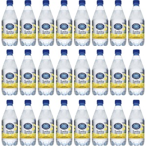 Crystal Geyser Natural Lemon Sparkling Spring Water - Ready-to-Drink - 18 fl oz (532 mL) - 24 / Carton / Bottle