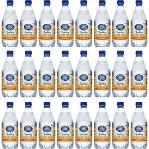 Crystal Geyser Natural Orange Sparkling Spring Water - Ready-to-Drink - 18 fl oz (532 mL) - 24 / Carton / Bottle