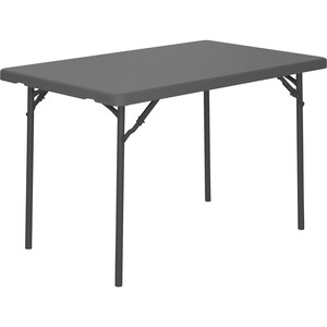 Dorel+Zown+Classic+48%26quot%3B+Blow+Mold+Training+Table+-+600+lb+Capacity+x+48%26quot%3B+Table+Top+Width+x+30%26quot%3B+Table+Top+Depth+-+29.25%26quot%3B+Height+-+Gray+-+High-density+Polyethylene+%28HDPE%29%2C+Resin+-+1+Each