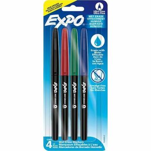 Expo+Vis-%26%23224%3B-Vis+Wet-Erase+Markers+-+Fine+Marker+Point+-+Multi+Ink+-+4+%2F+Pack