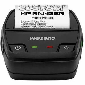 Custom MP RANGER Mobile Direct Thermal Printer - Monochrome - Receipt Print - USB - Serial - Bluetooth 4.2 - IEEE 802.11b/g/n Wireless LAN - Battery Included