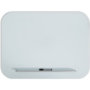 U Brands Magnetic White Glass Dry-Erase Board, 48