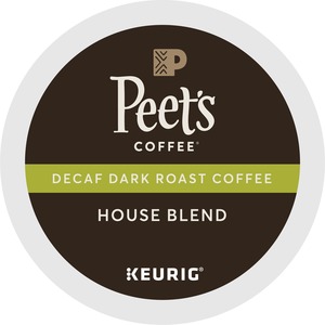 Peet%26apos%3Bs+Coffee%C2%AE+K-Cup+House+Blend+Decaf+Coffee+-+Compatible+with+Keurig+Brewer+-+Dark+-+22+%2F+Box