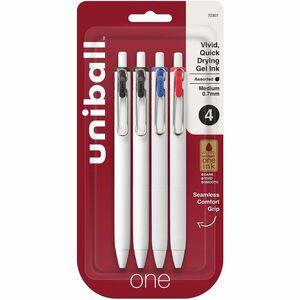 uniball%26%238482%3B+ONE+Gel+Pen+-+0.7+mm+Medium+Pen+Point+-+Multi+Ink+-+Gel-based+-+4+%2F+Pack
