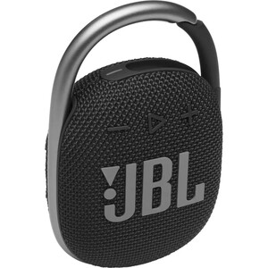 JBL Clip 4 Portable Bluetooth Speaker System - 5 W RMS - Black - 100 Hz to 20 kHz - Battery Rechargeable - USB - 1 Pack